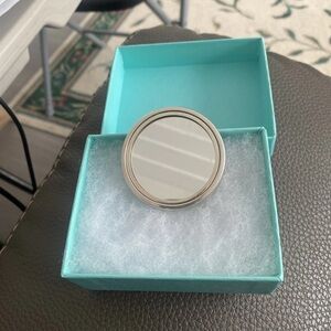 Vintage Spain Authentic Tiffany & Co sterling silver 925 Pocket Mirror 2000 Rare
